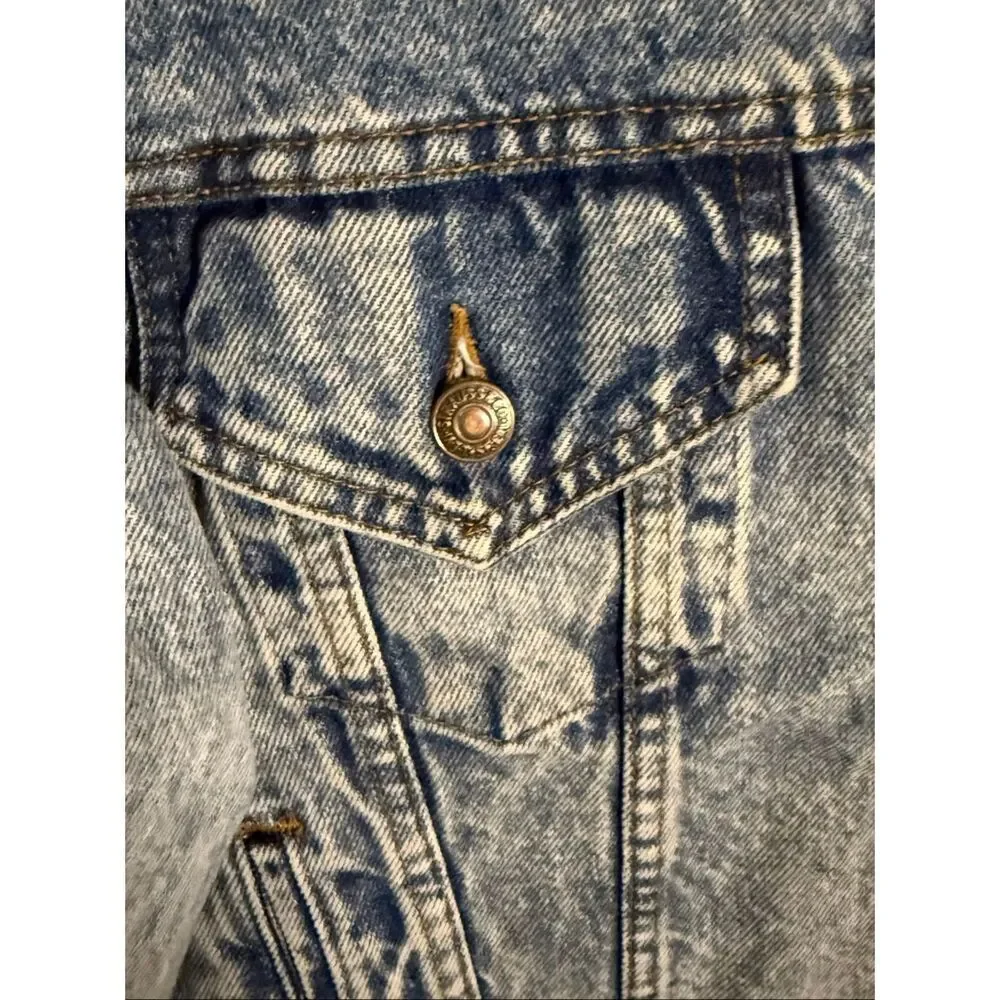 Levi's Men's Button Front Long Sleeve Denim Trucker Jacket Blue Large